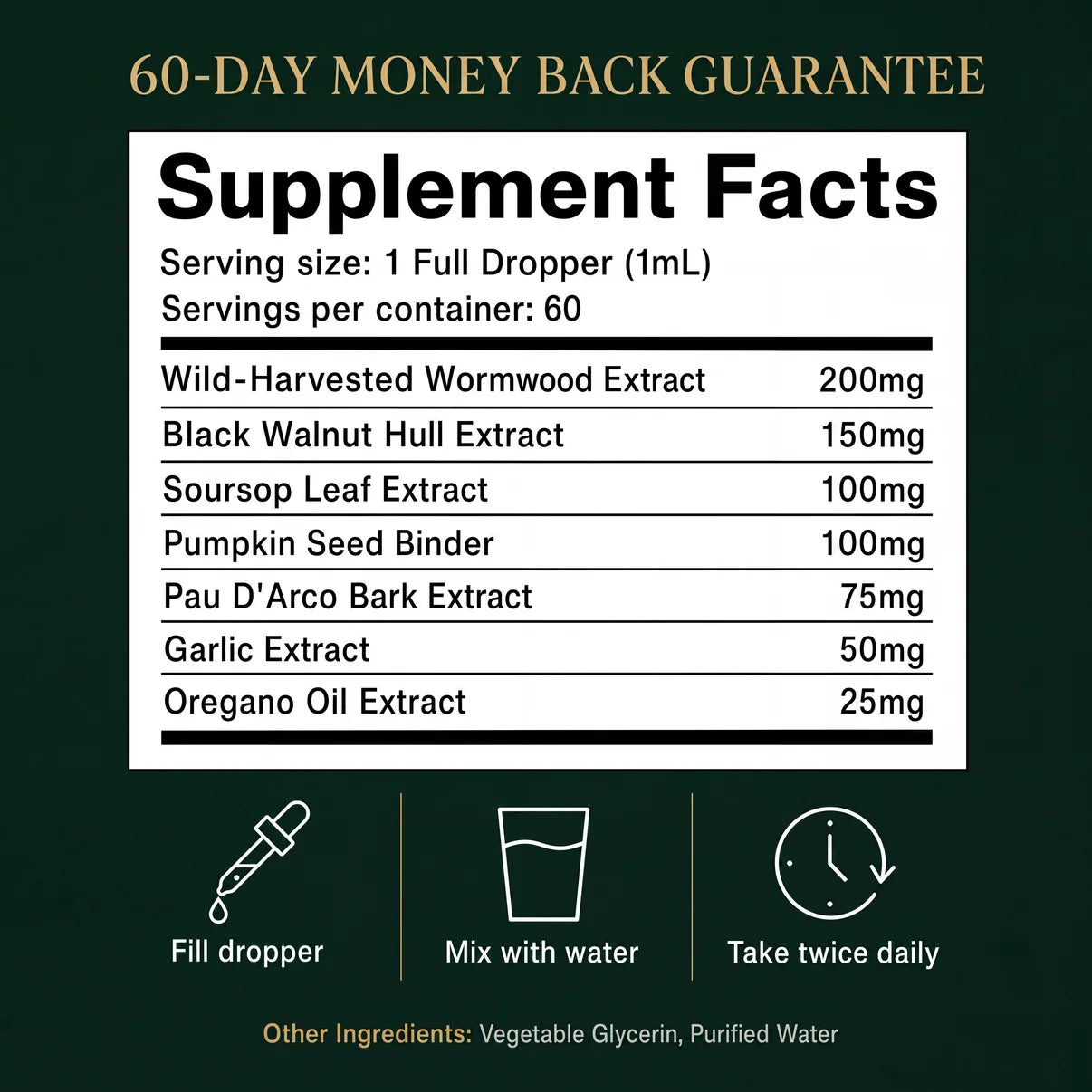 LYMOLAB Wild-Harvested Wormwood Herbal Drops