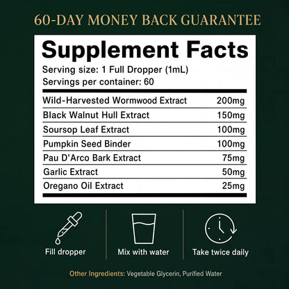 LYMOLAB Wild-Harvested Wormwood Herbal Drops