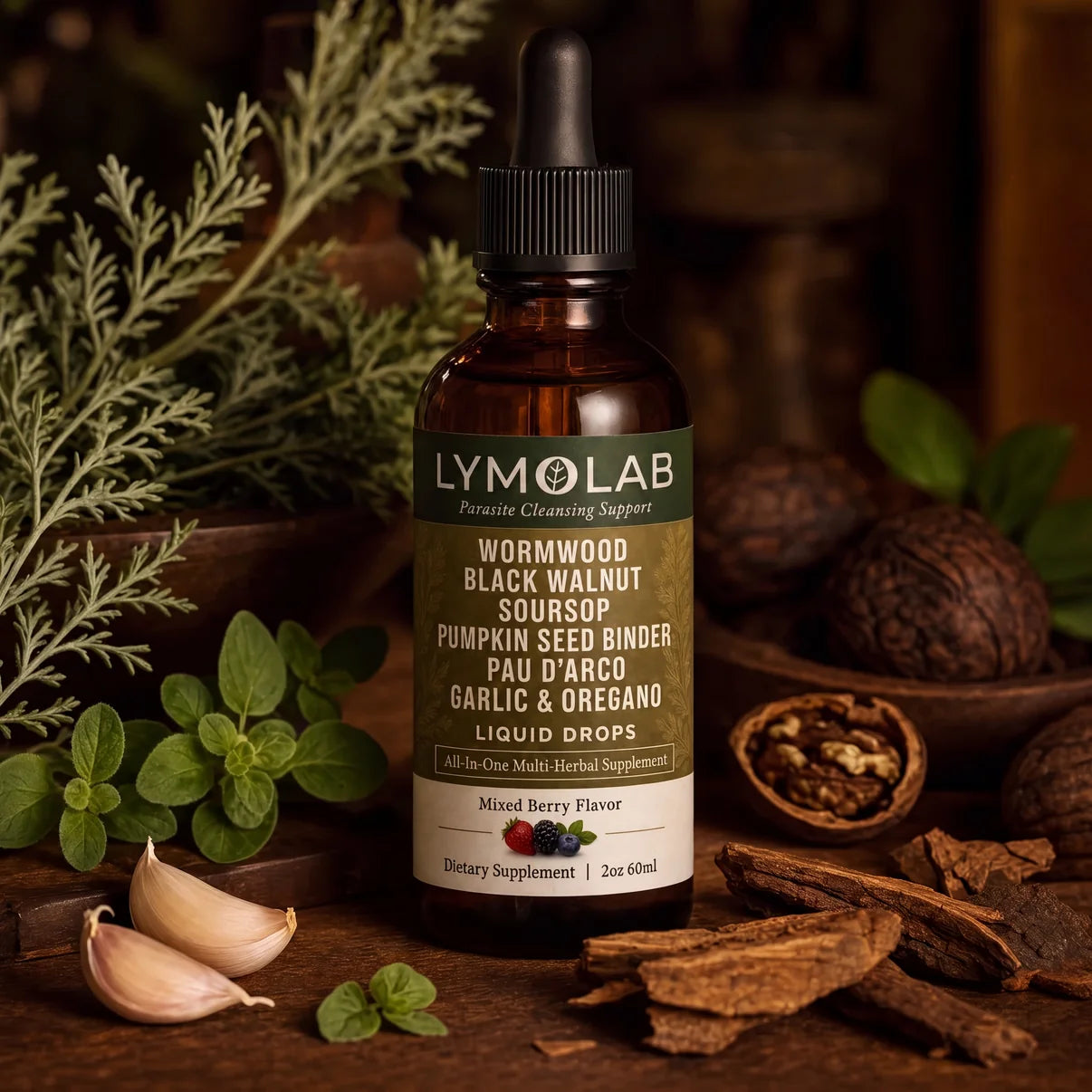 LYMOLAB Wild-Harvested Wormwood Herbal Drops
